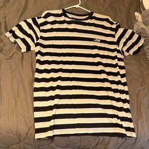 Lost Black and White Striped Tee